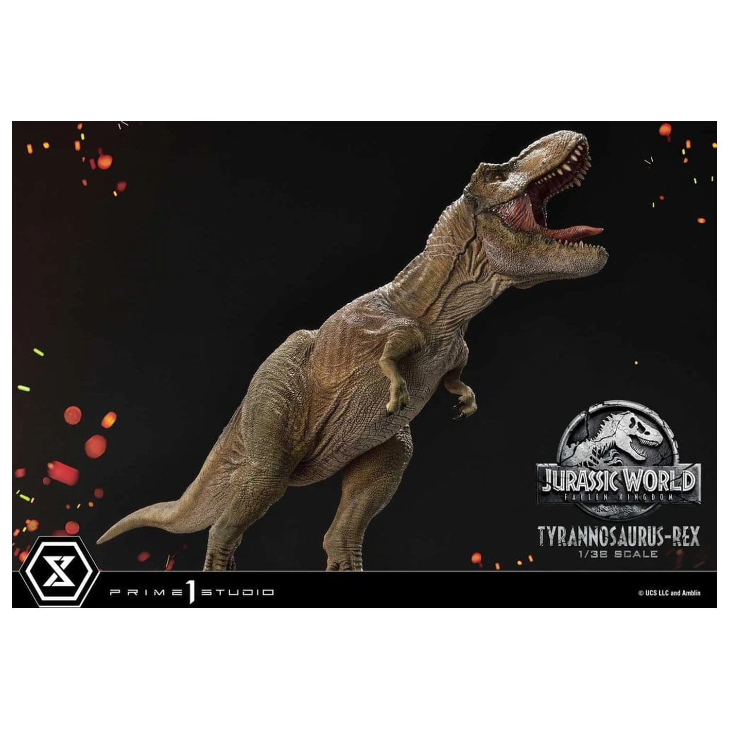 Jurassic World: Fallen Kingdom (Film) Prime Collectible Figures szobor figura 1/38 Tyrannosaurus Rex 23 cm termékfotó