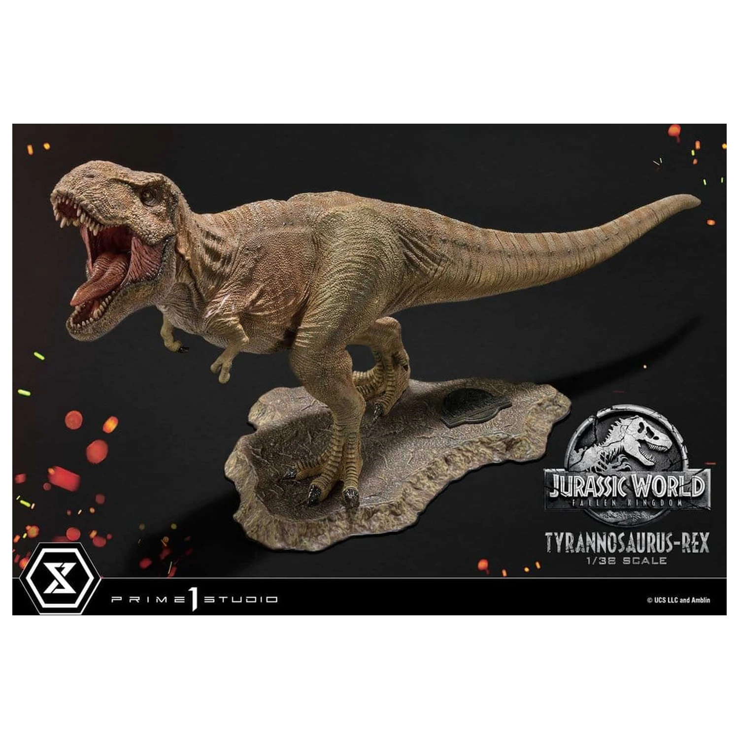 Jurassic World: Fallen Kingdom (Film) Prime Collectible Figures szobor figura 1/38 Tyrannosaurus Rex 23 cm termékfotó