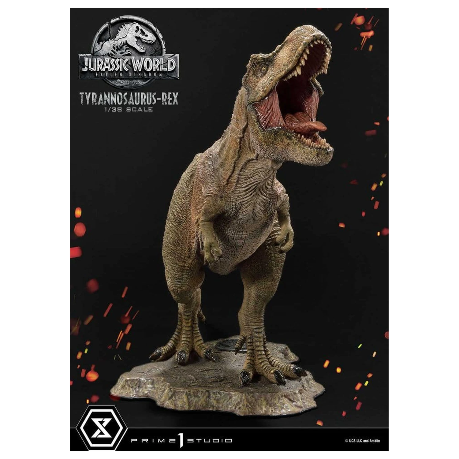 Jurassic World: Fallen Kingdom (Film) Prime Collectible Figures szobor figura 1/38 Tyrannosaurus Rex 23 cm termékfotó