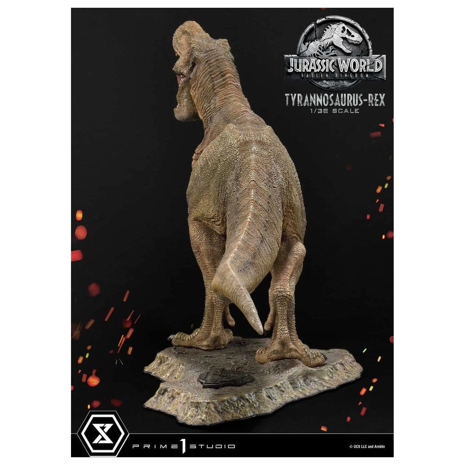 Jurassic World: Fallen Kingdom (Film) Prime Collectible Figures szobor figura 1/38 Tyrannosaurus Rex 23 cm termékfotó