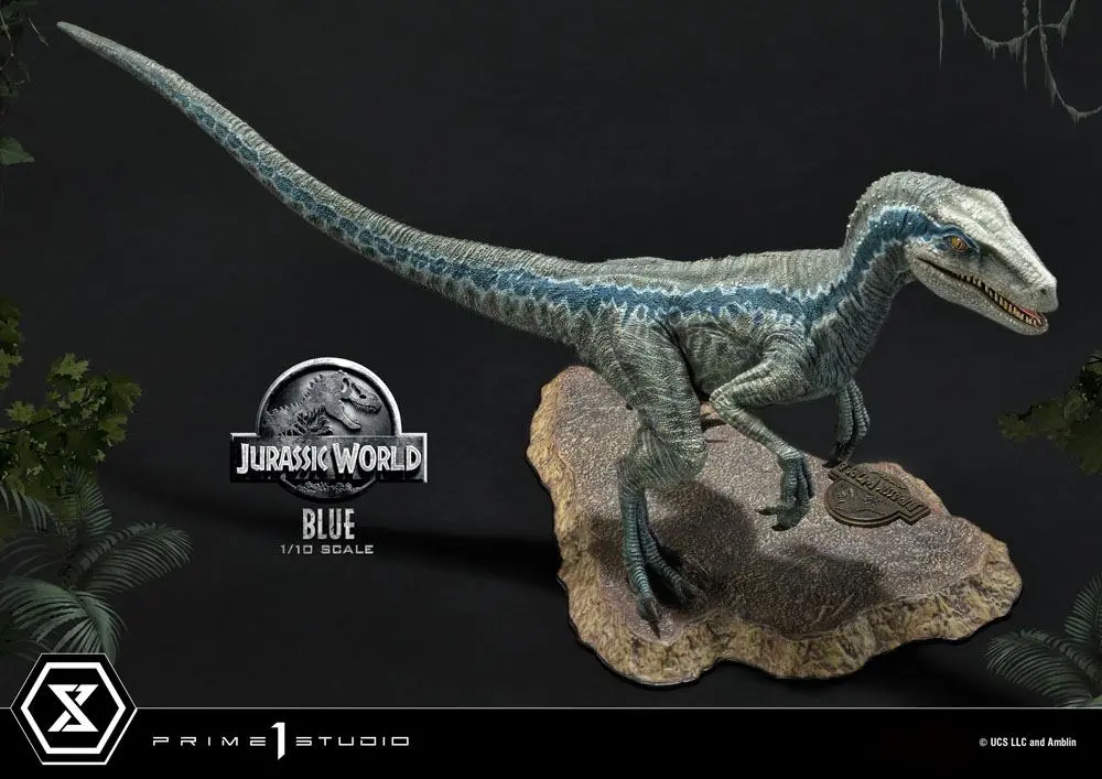 Jurassic World: Fallen Kingdom Prime Collectibles 1/10 Blue (Open Mouth Version) szobor figura 17 cm termékfotó