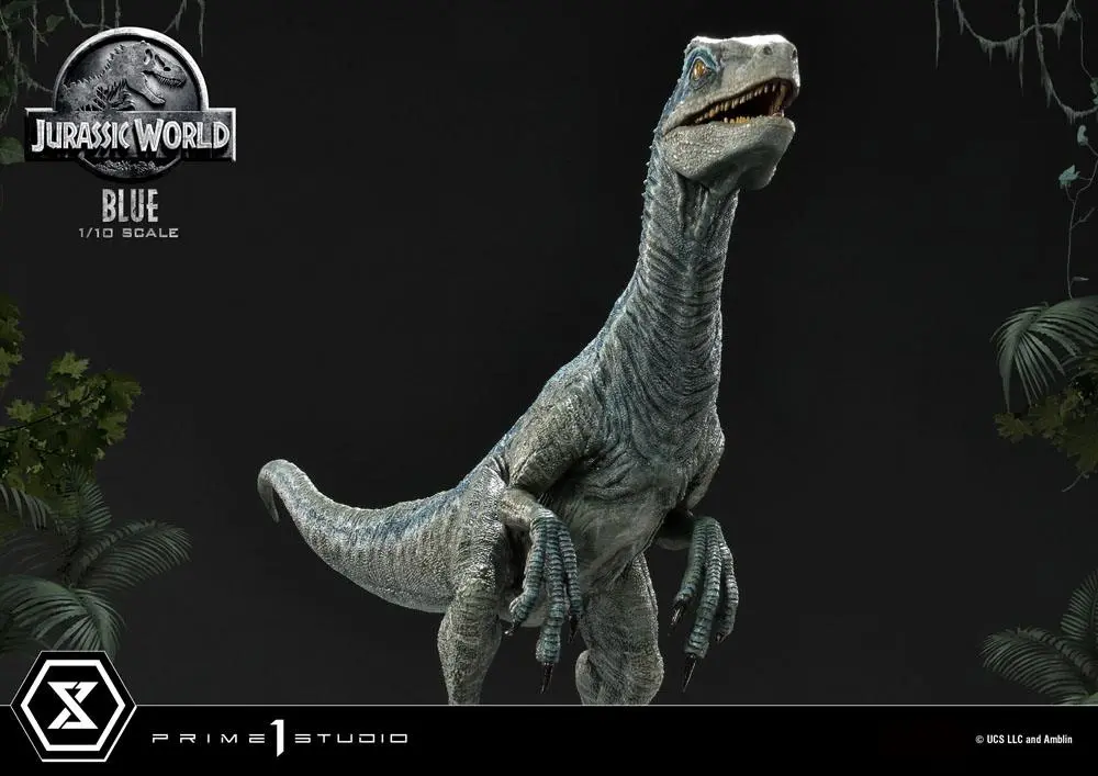 Jurassic World: Fallen Kingdom Prime Collectibles 1/10 Blue (Open Mouth Version) szobor figura 17 cm termékfotó