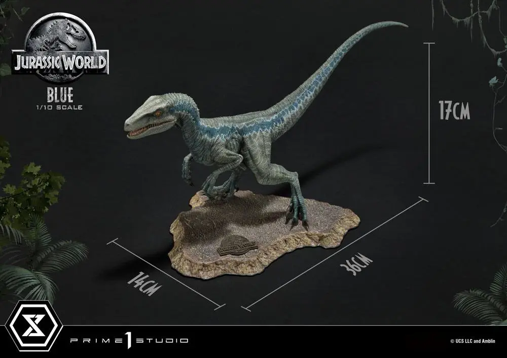 Jurassic World: Fallen Kingdom Prime Collectibles 1/10 Blue (Open Mouth Version) szobor figura 17 cm termékfotó