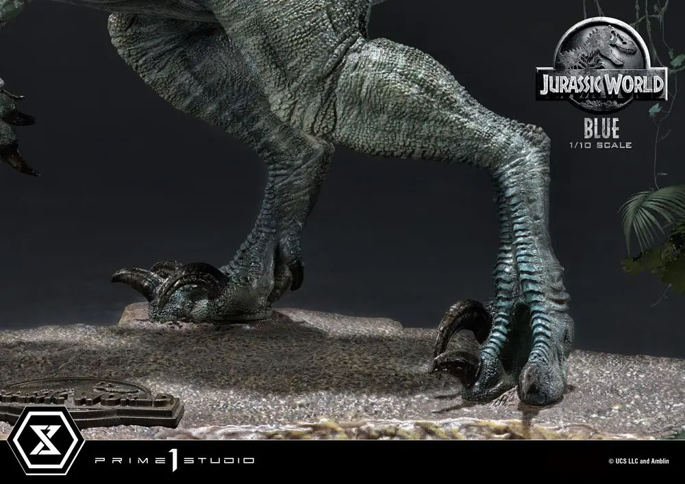 Jurassic World: Fallen Kingdom Prime Collectibles 1/10 Blue (Open Mouth Version) szobor figura 17 cm termékfotó