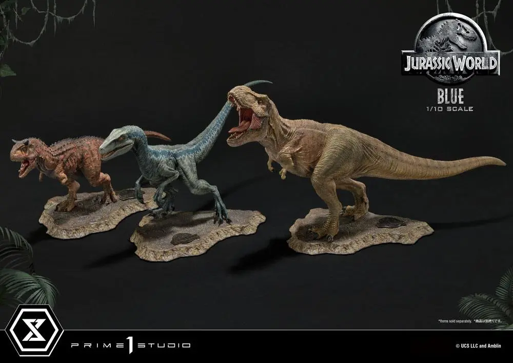 Jurassic World: Fallen Kingdom Prime Collectibles 1/10 Blue (Open Mouth Version) szobor figura 17 cm termékfotó