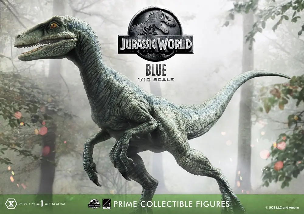 Jurassic World: Fallen Kingdom Prime Collectibles 1/10 Blue (Open Mouth Version) szobor figura 17 cm termékfotó