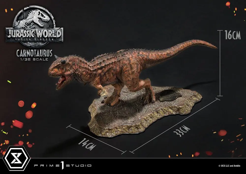 Jurassic World: Fallen Kingdom Prime Collectibles 1/38 Carnotaurus PVC szobor figura 16 cm termékfotó