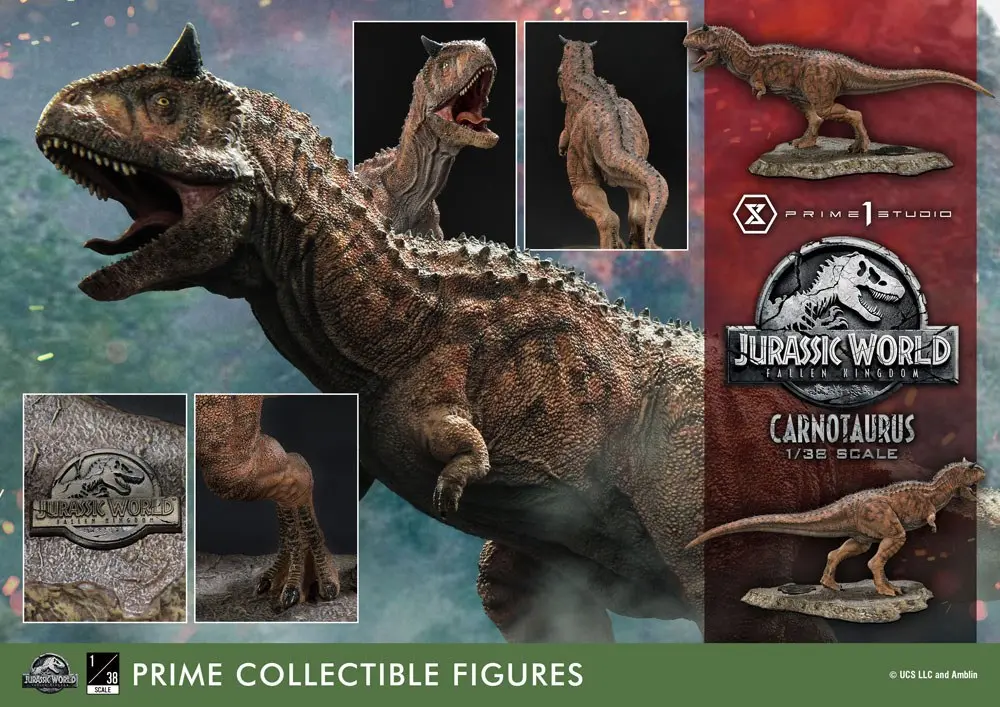 Jurassic World: Fallen Kingdom Prime Collectibles 1/38 Carnotaurus PVC szobor figura 16 cm termékfotó