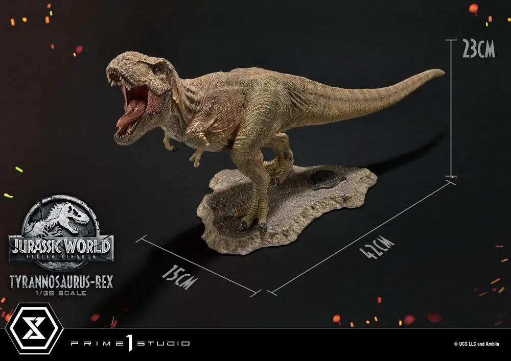 Jurassic World: Fallen Kingdom Prime Collectibles 1/38 Tyrannosaurus-Rex PVC szobor figura 23 cm termékfotó