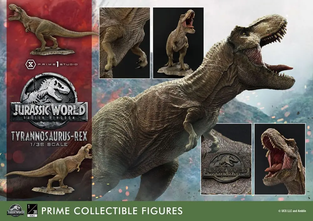 Jurassic World: Fallen Kingdom Prime Collectibles 1/38 Tyrannosaurus-Rex PVC szobor figura 23 cm termékfotó