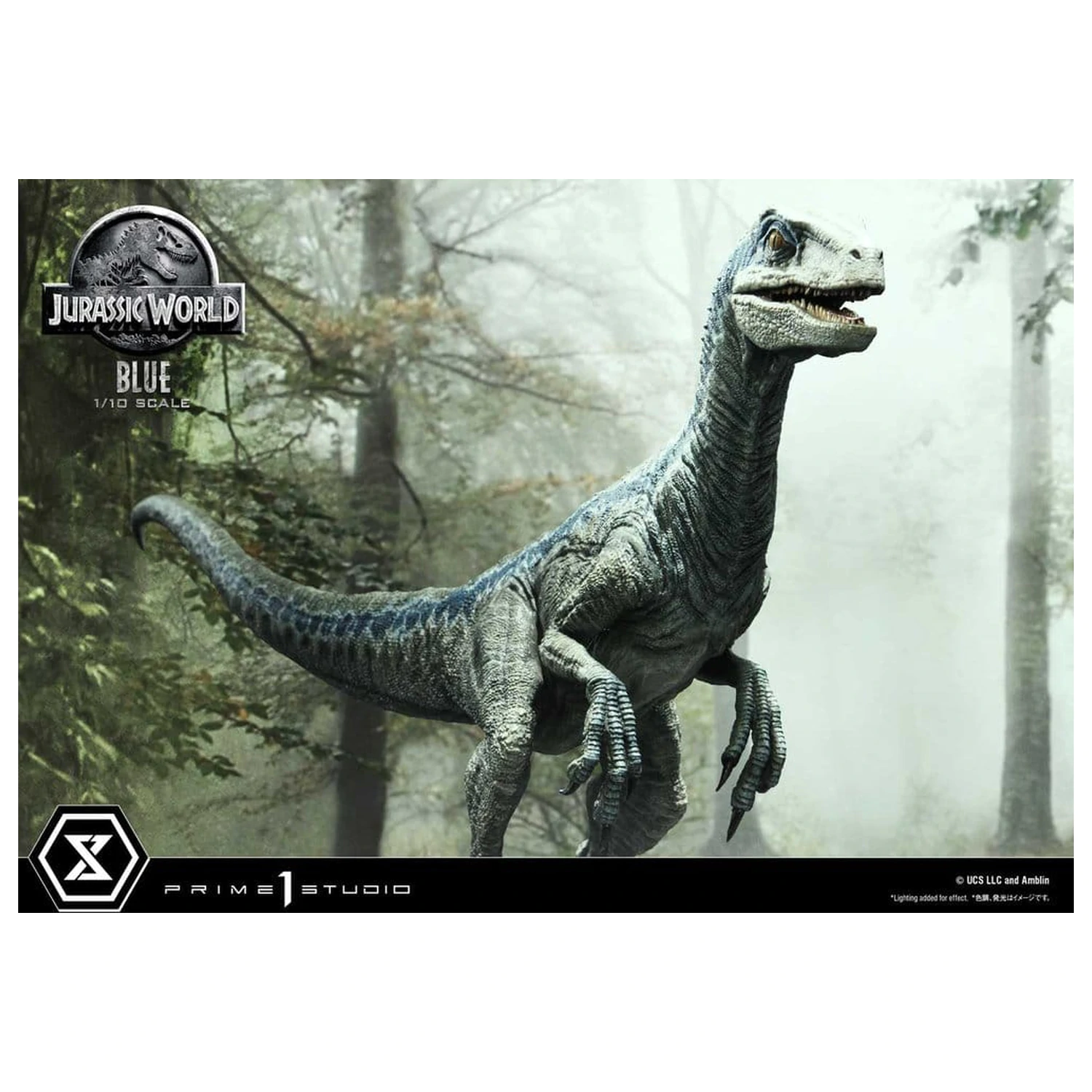 Jurassic World (Film) Prime Collectible Figures szobor figura 1/10 Blue 17 cm termékfotó