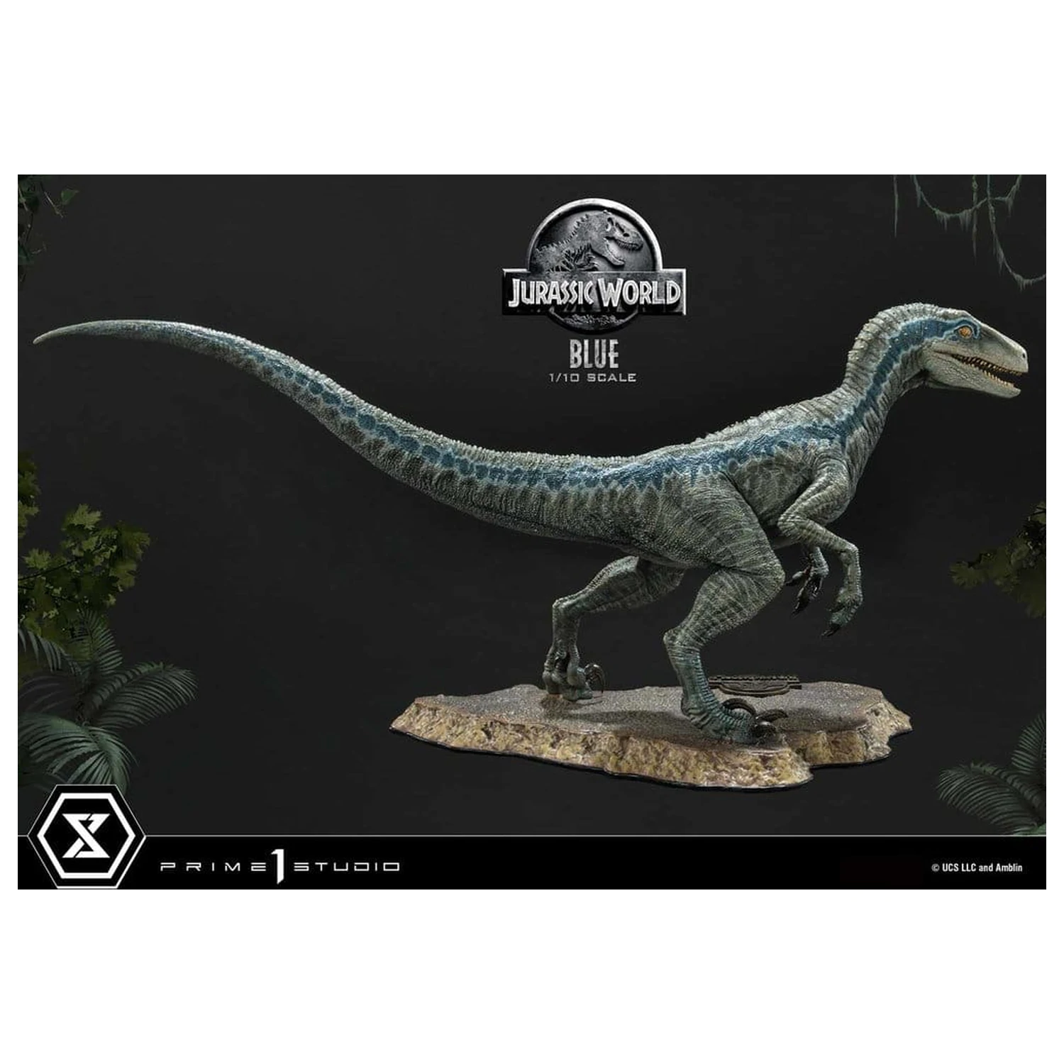 Jurassic World (Film) Prime Collectible Figures szobor figura 1/10 Blue 17 cm termékfotó