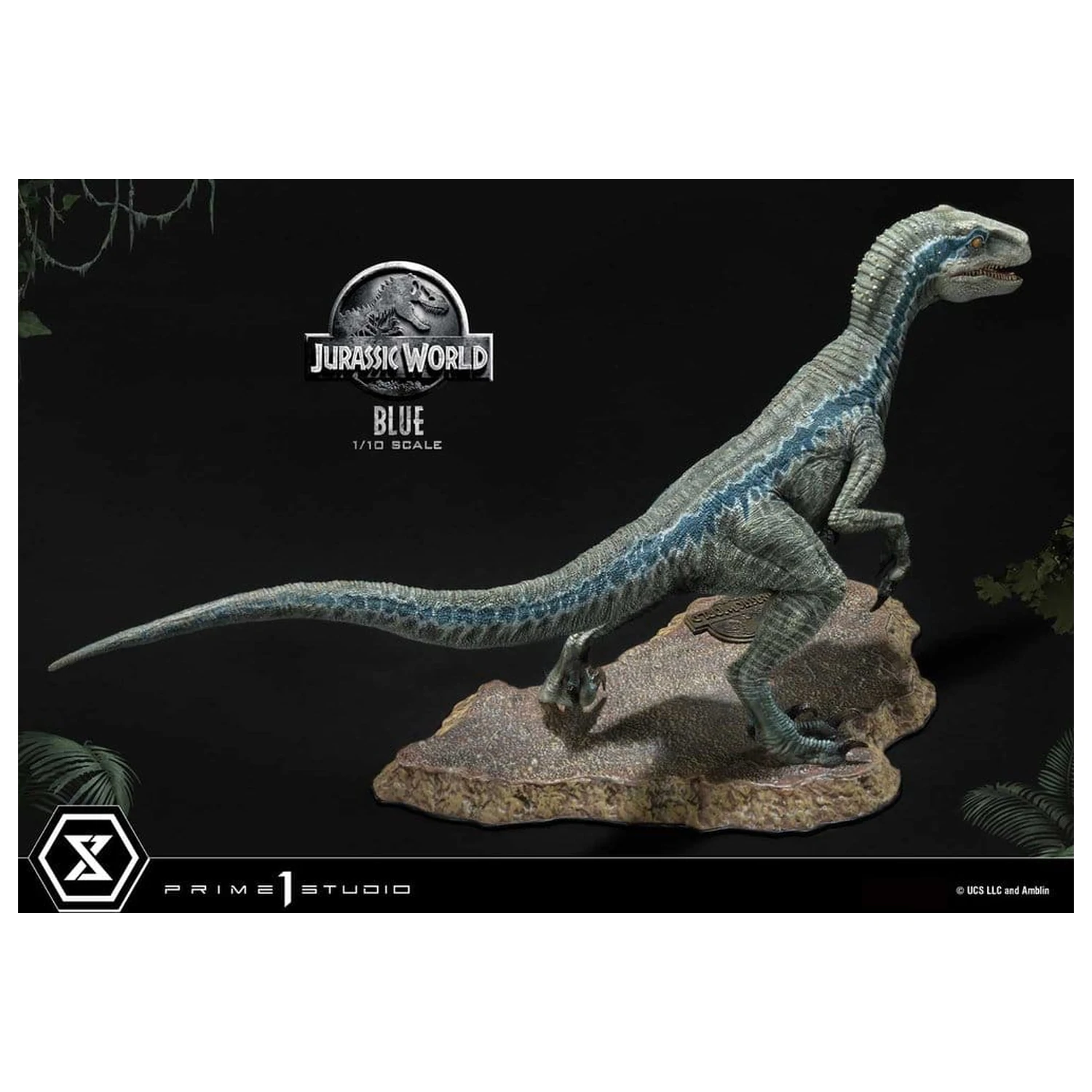 Jurassic World (Film) Prime Collectible Figures szobor figura 1/10 Blue 17 cm termékfotó