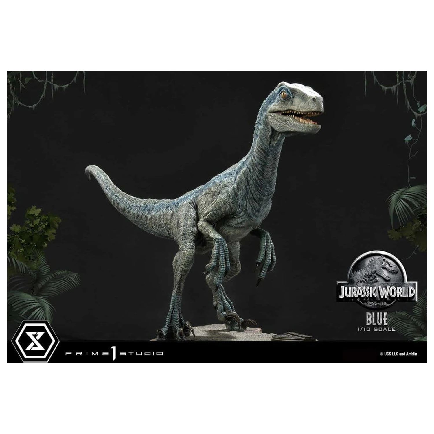 Jurassic World (Film) Prime Collectible Figures szobor figura 1/10 Blue 17 cm termékfotó