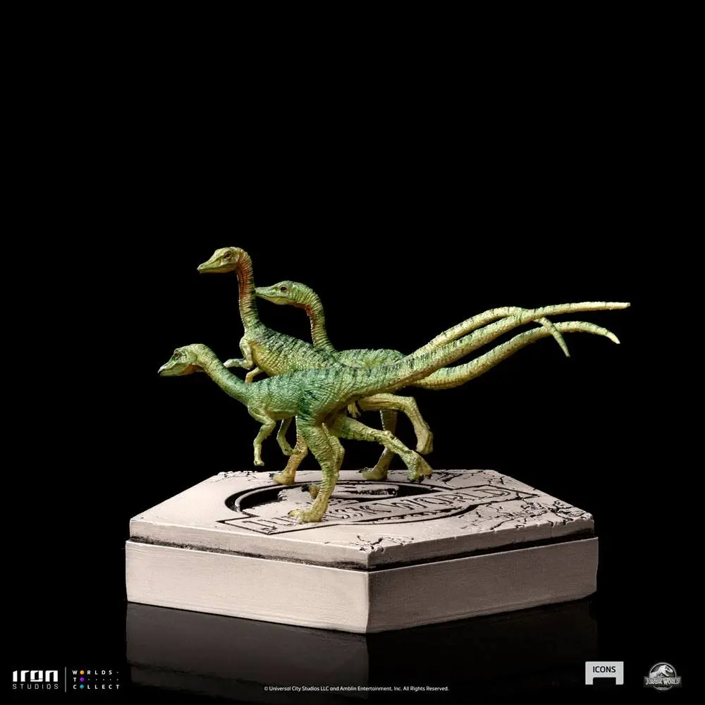 Jurassic World Icons Statue Compsognathus 5 cm termékfotó