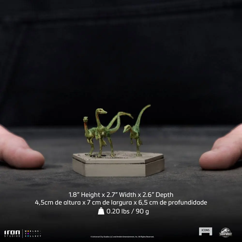 Jurassic World Icons Statue Compsognathus 5 cm termékfotó