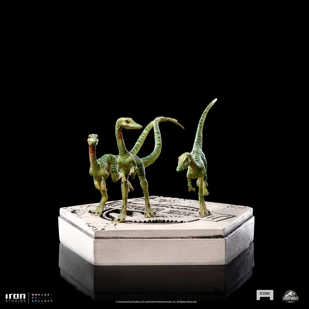 Jurassic World Icons Statue Compsognathus 5 cm termékfotó