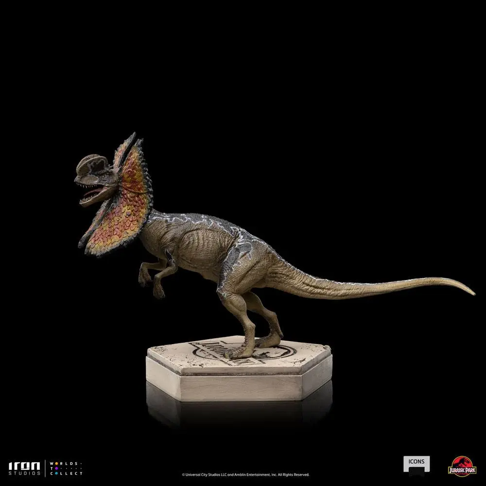 Jurassic World Icons Dilophosaurus szobor figura 9 cm termékfotó