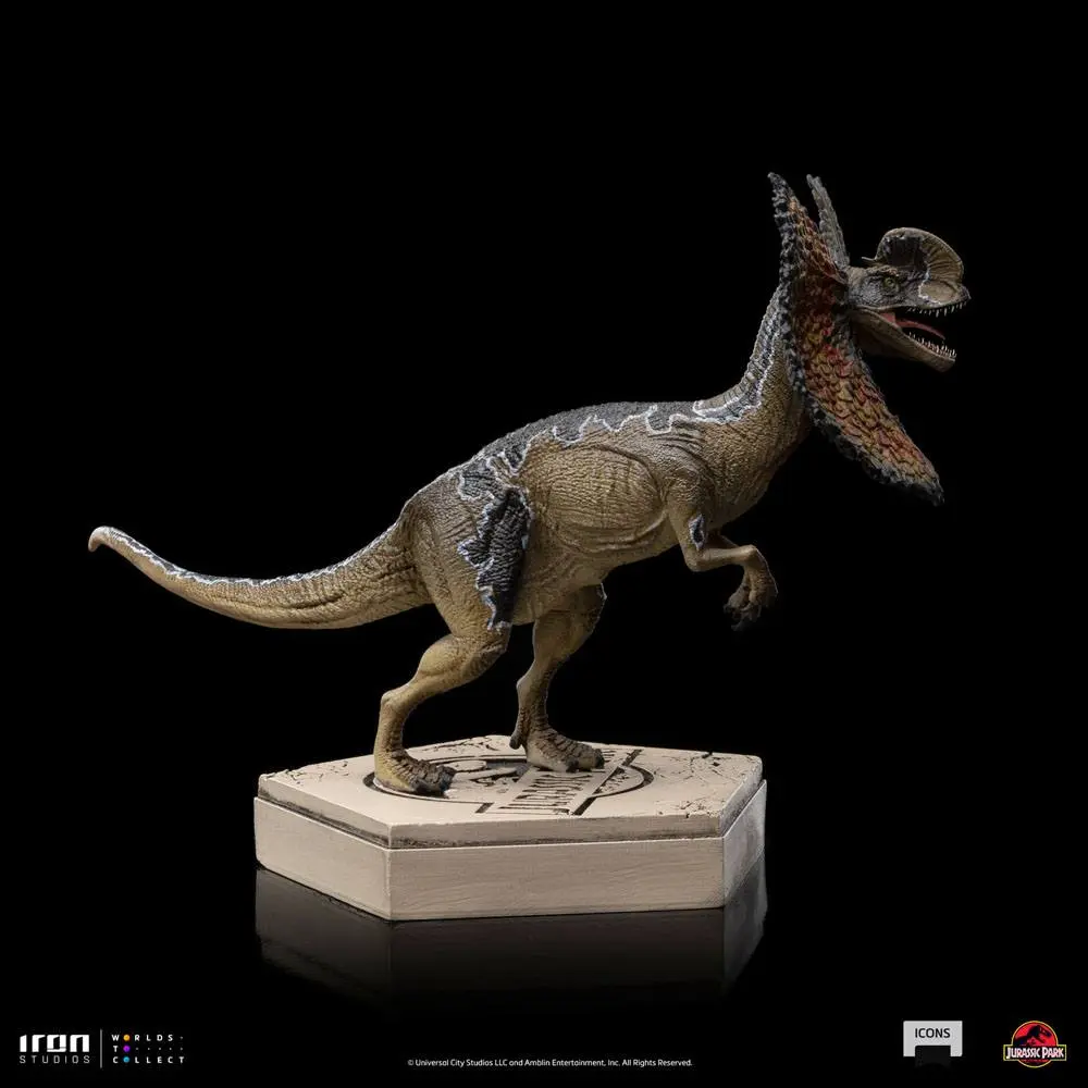 Jurassic World Icons Dilophosaurus szobor figura 9 cm termékfotó
