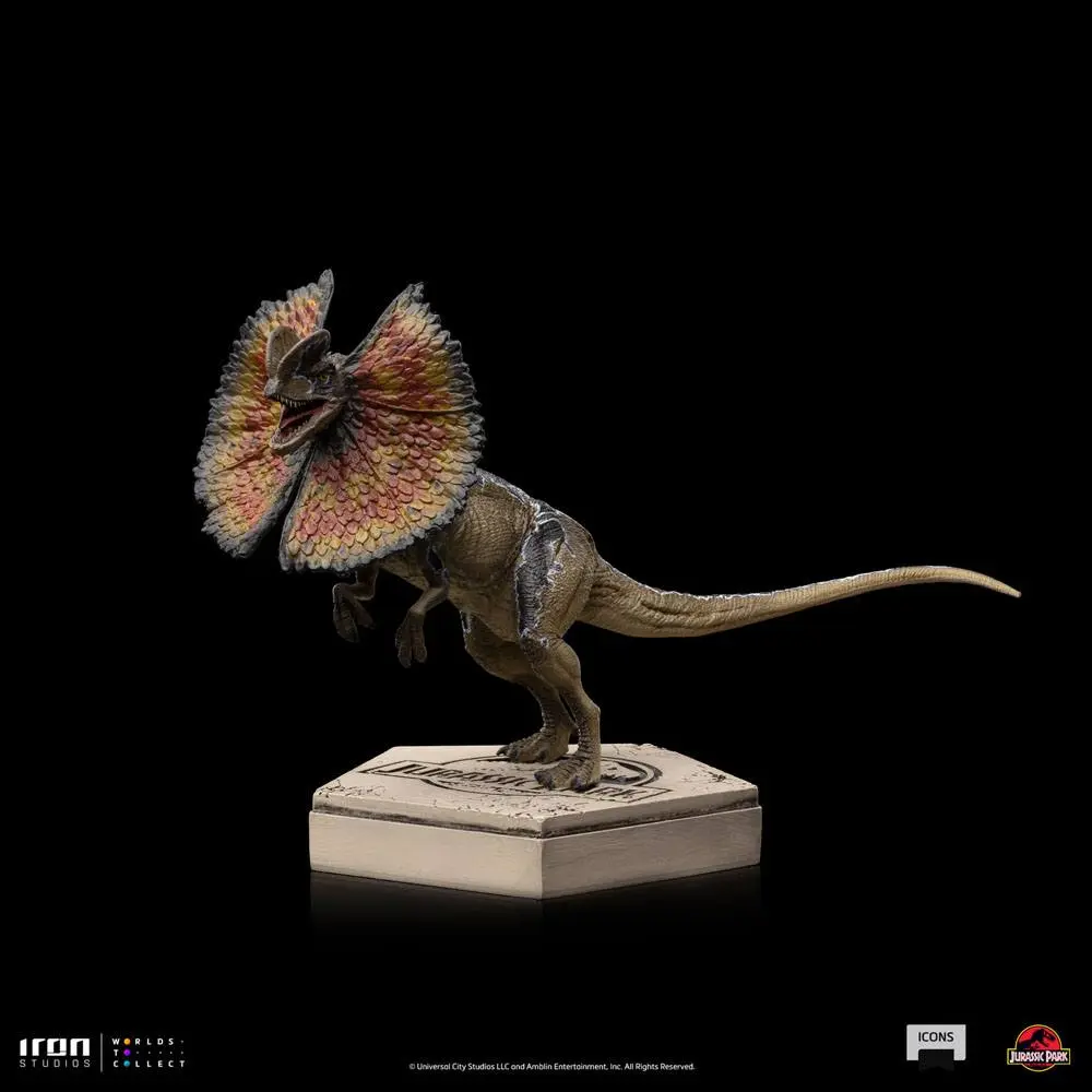 Jurassic World Icons Dilophosaurus szobor figura 9 cm termékfotó