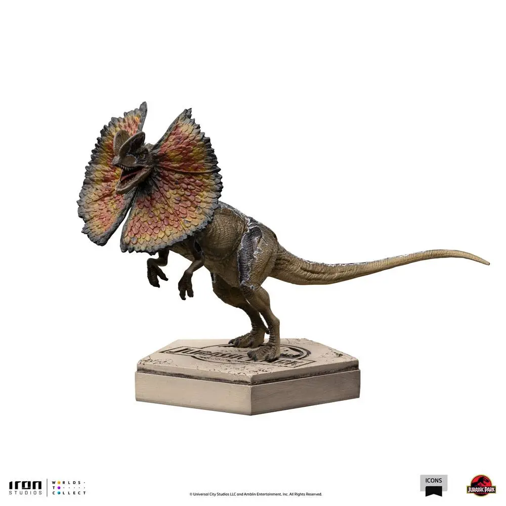 Jurassic World Icons Dilophosaurus szobor figura 9 cm termékfotó