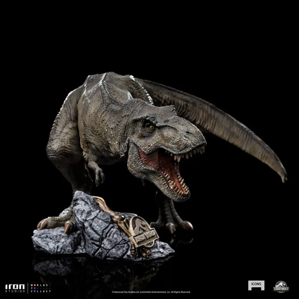 Jurassic World Icons T-Rex szobor figura 13 cm termékfotó