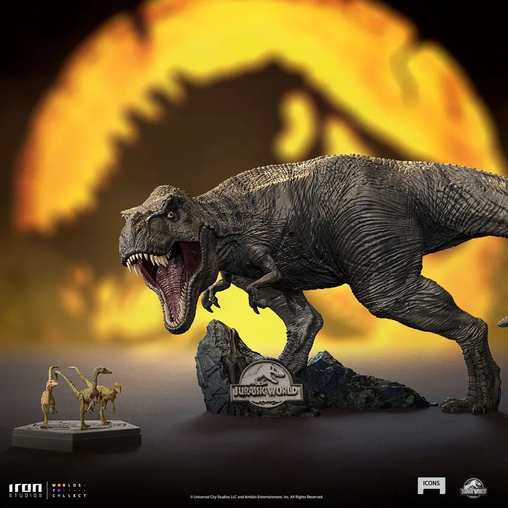 Jurassic World Icons T-Rex szobor figura 13 cm termékfotó