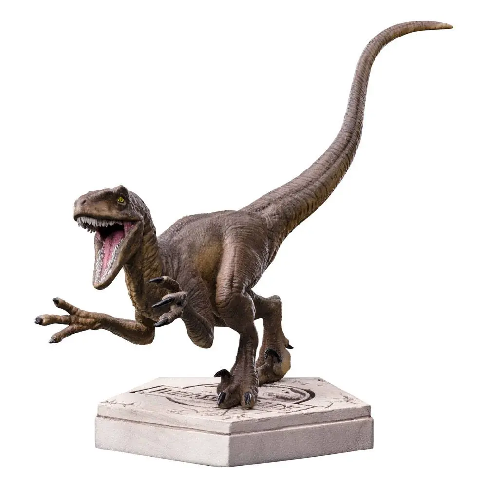 Jurassic World Icons Velociraptor A szobor figura 9 cm termékfotó