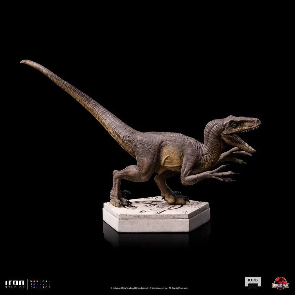 Jurassic World Icons Velociraptor A szobor figura 9 cm termékfotó