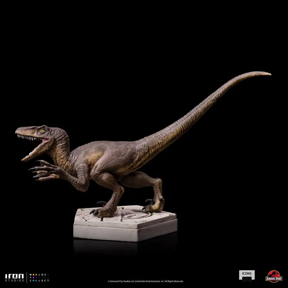 Jurassic World Icons Velociraptor A szobor figura 9 cm termékfotó