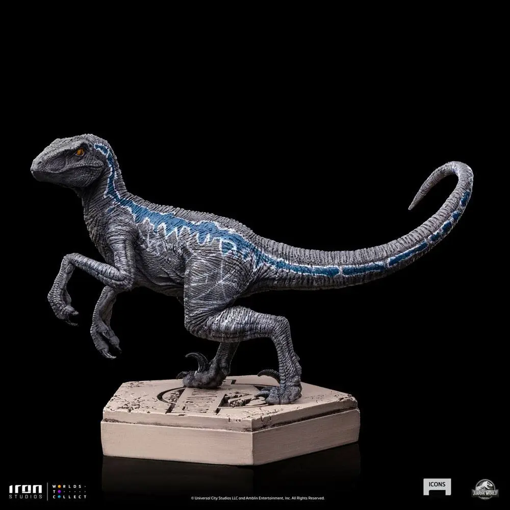 Jurassic World Icons Velociraptor B Blue szobor figura 7 cm termékfotó