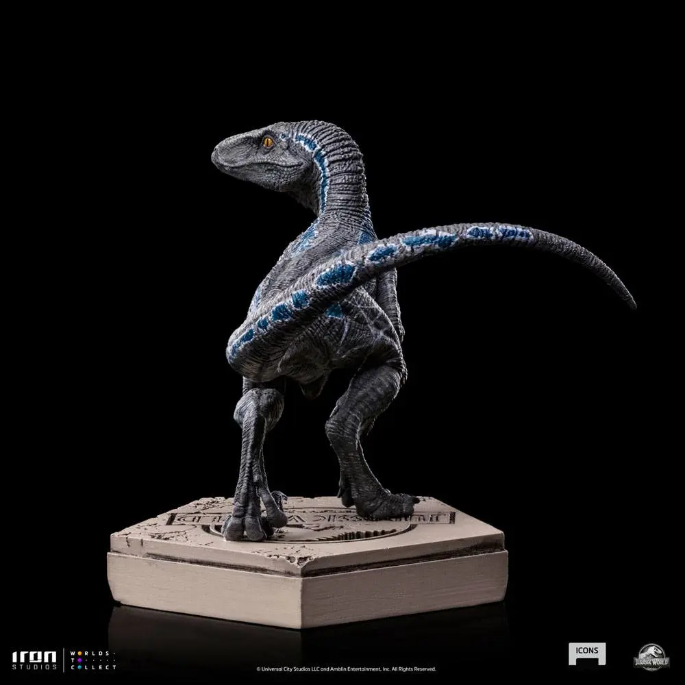 Jurassic World Icons Velociraptor B Blue szobor figura 7 cm termékfotó