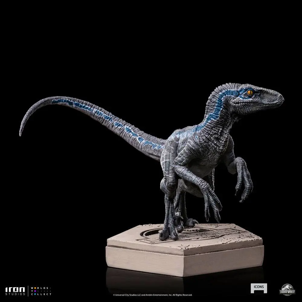 Jurassic World Icons Velociraptor B Blue szobor figura 7 cm termékfotó