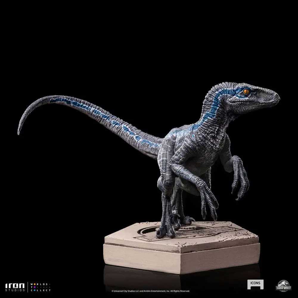 Jurassic World Icons Velociraptor B Blue szobor figura 7 cm termékfotó