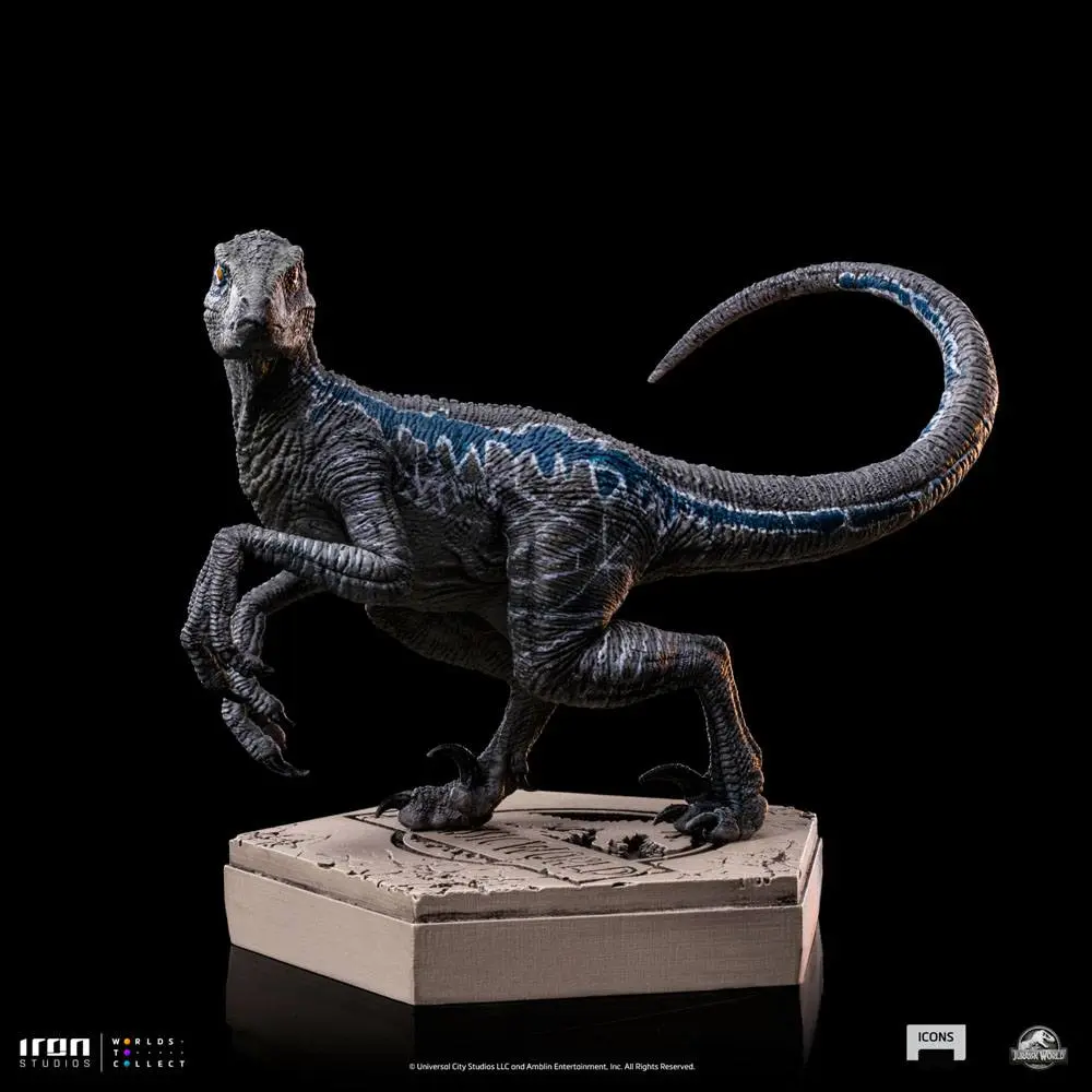 Jurassic World Icons Velociraptor B Blue szobor figura 7 cm termékfotó