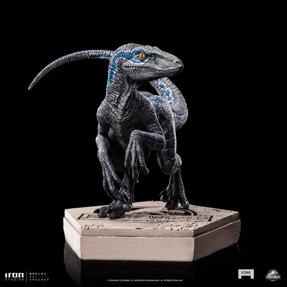 Jurassic World Icons Velociraptor B Blue szobor figura 7 cm termékfotó