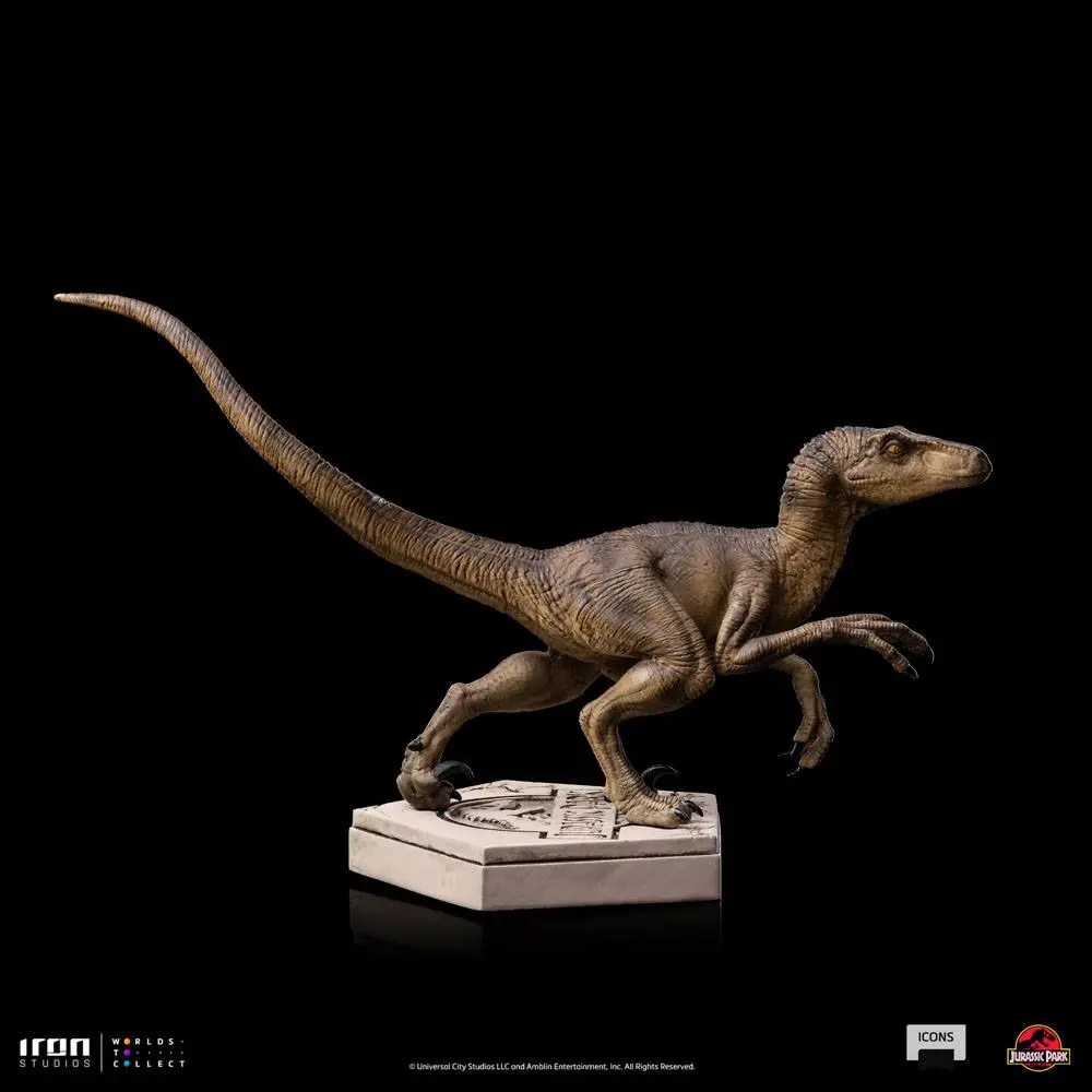 Jurassic World Icons Velociraptor B szobor figura 9 cm termékfotó