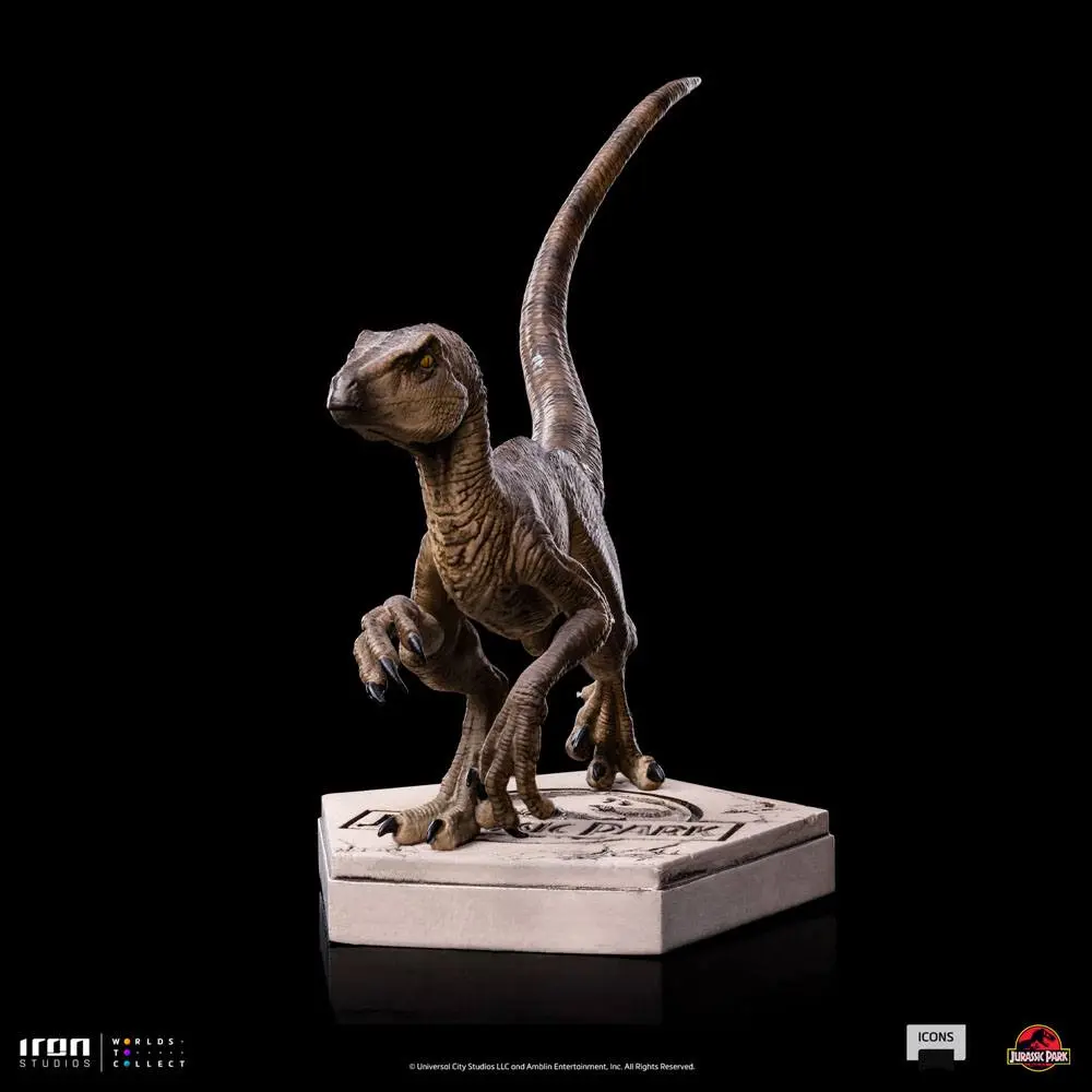 Jurassic World Icons Velociraptor B szobor figura 9 cm termékfotó