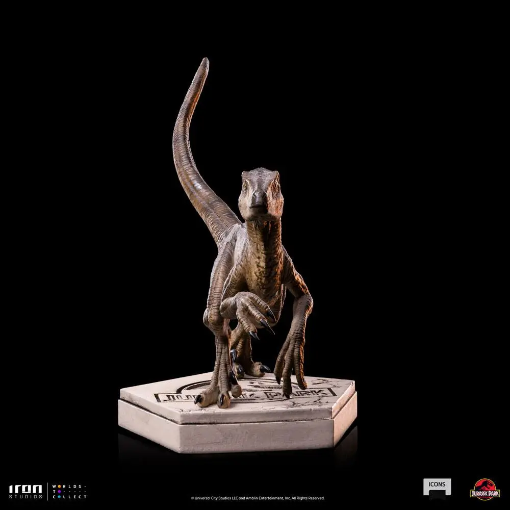Jurassic World Icons Velociraptor B szobor figura 9 cm termékfotó