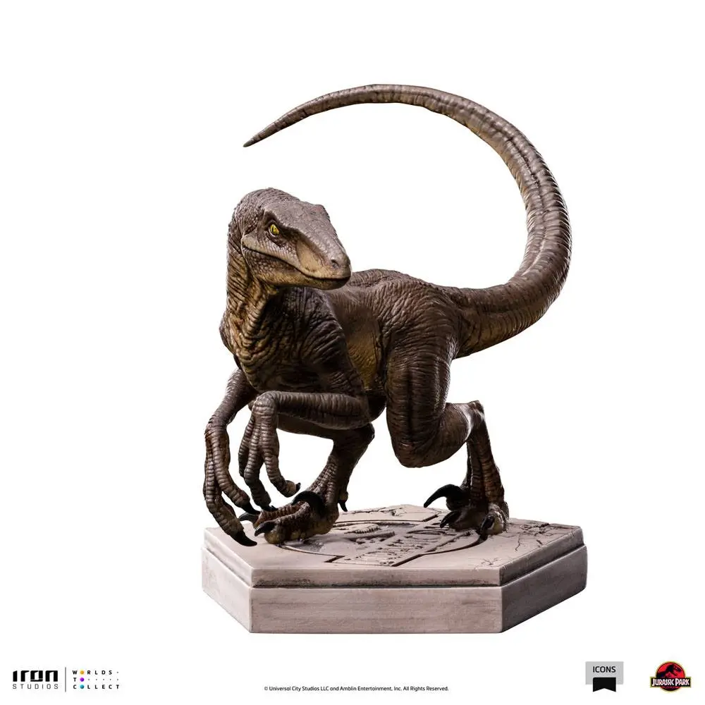 Jurassic World Icons Velociraptor C szobor figura 7 cm termékfotó