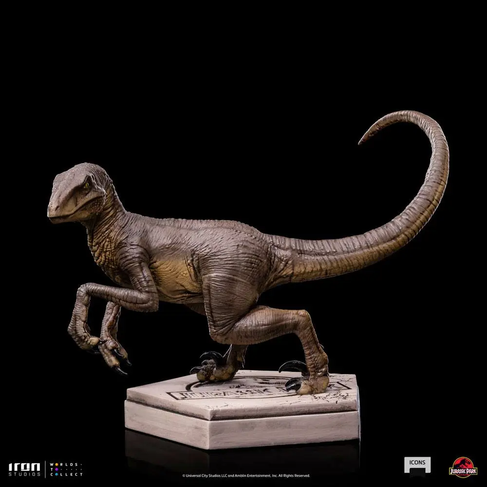 Jurassic World Icons Velociraptor C szobor figura 7 cm termékfotó