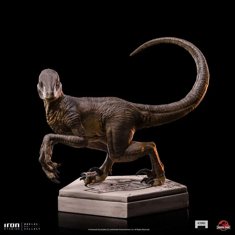 Jurassic World Icons Velociraptor C szobor figura 7 cm termékfotó