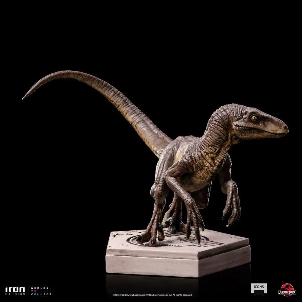 Jurassic World Icons Velociraptor C szobor figura 7 cm termékfotó