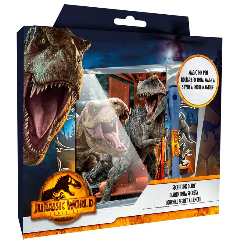 Jurassic World keményfedeles füzet és varázstoll termékfotó
