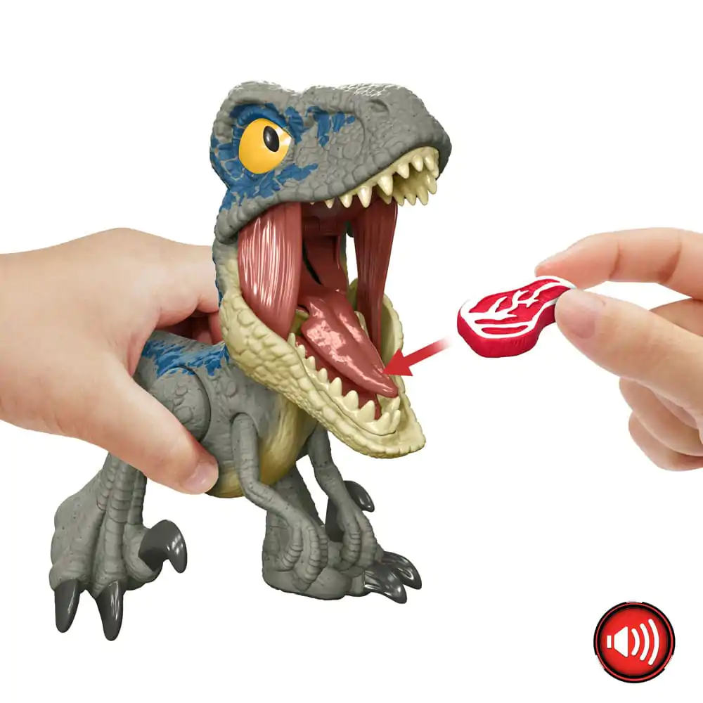 Jurassic World Mega Roar Velociraptor Blue akciófigura termékfotó