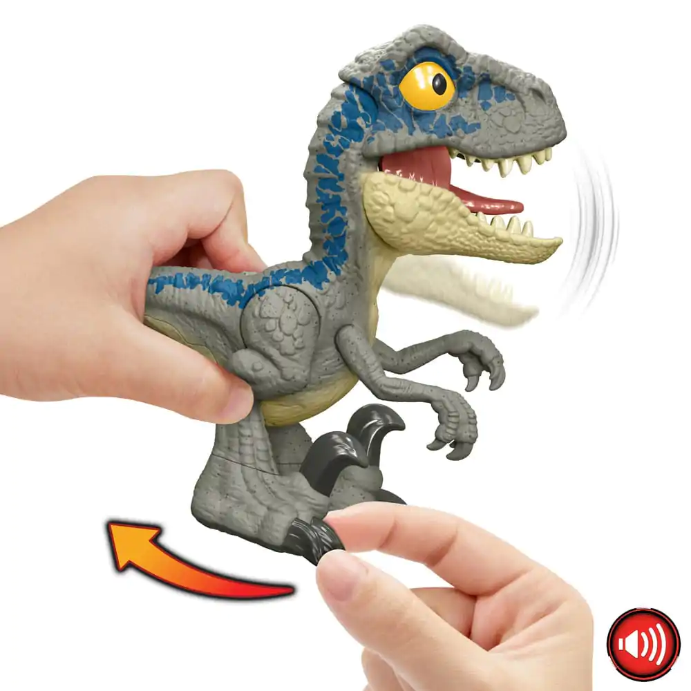 Jurassic World Mega Roar Velociraptor Blue akciófigura termékfotó
