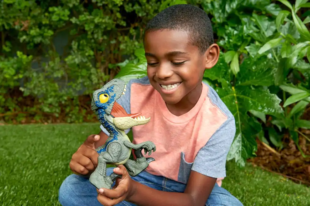 Jurassic World Mega Roar Velociraptor Blue akciófigura termékfotó