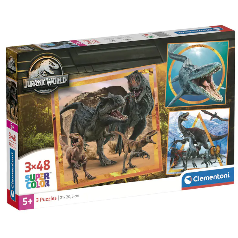 Jurassic World puzzle 3x48db-os termékfotó