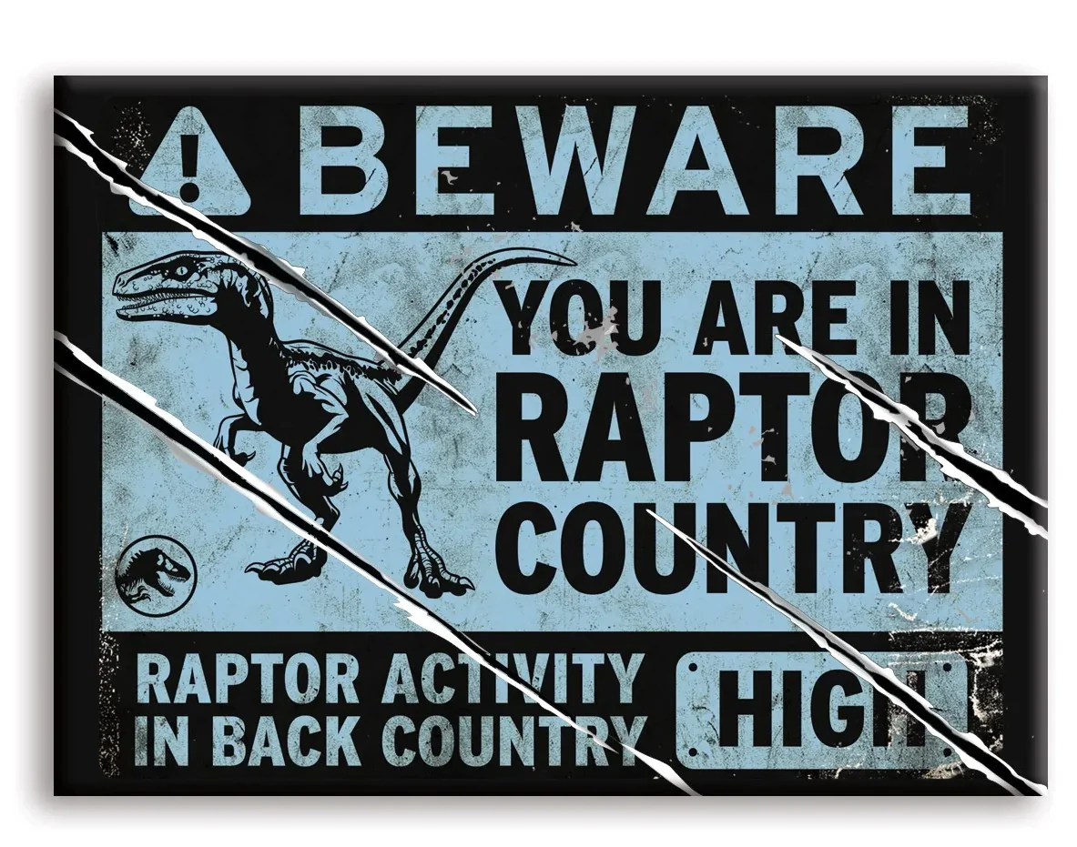 JURASSIC WORLD Raptor Sign hűtőmágnes termékfotó