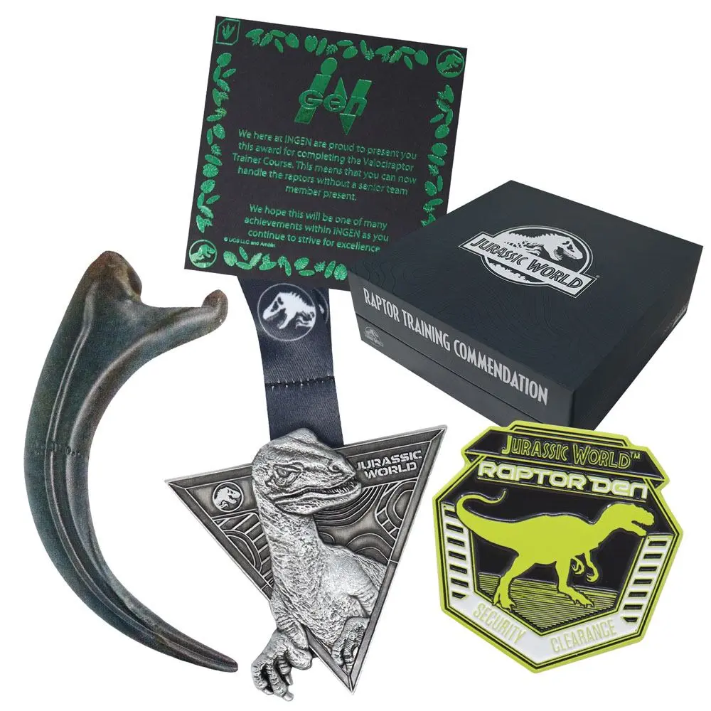 Jurassic World Raptor Training Commendation kitűző csomag Limitált kiadás termékfotó